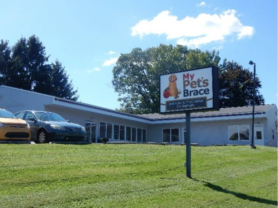 The My Pet’s Brace building located in Morgantown, PA.